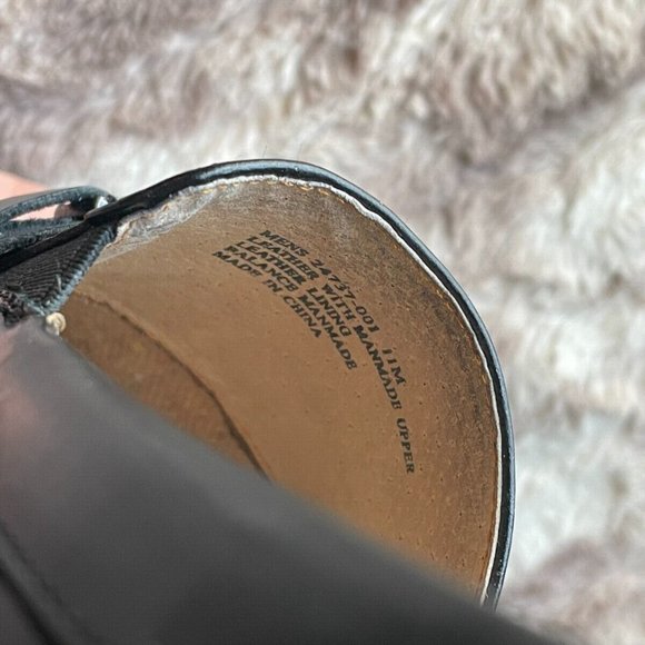 Stacy Adams Black Leather Dress Casual Slip On Loafers Shoes Men's Size 11 M - Picture 2 of 5